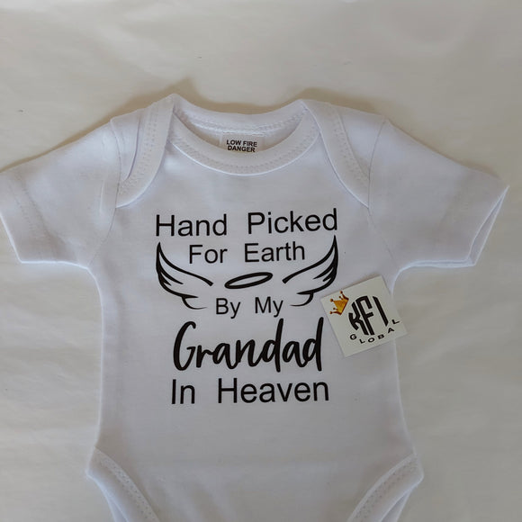 Hand Picked for earth tee/onesie - with wings