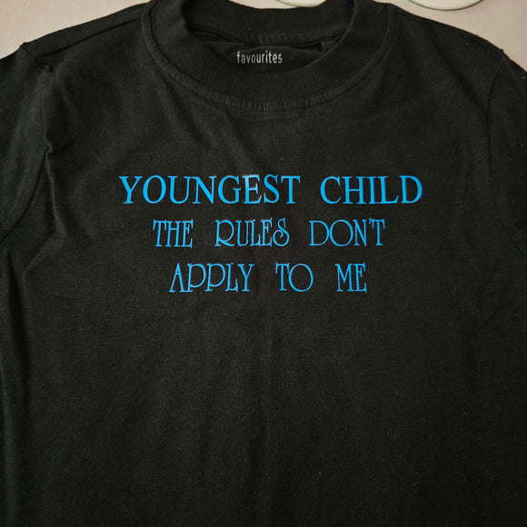 Whoopsies Sibling t-shirt - Youngest - Size 1