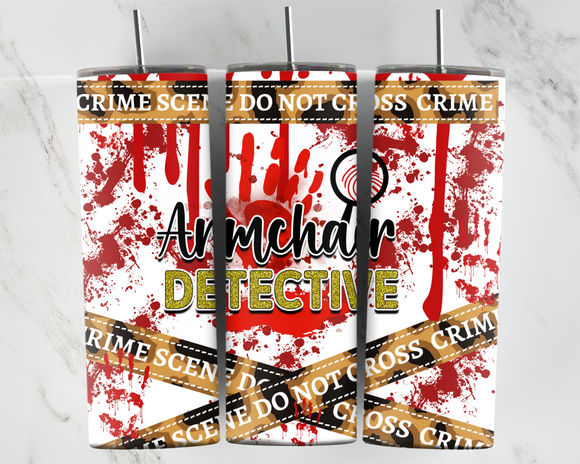 Armchair Detective - Crime scene tape - Blood Dripping - 20oz Tumbler