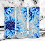 Blue Flowers - 20oz Tumbler