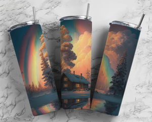 Cabin in the woods - 20oz Tumbler