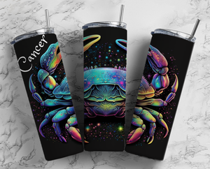 Cancer - Zodiac Sign - Rainbow - 20oz Tumbler