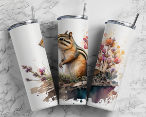 Chipmunk - Water Colour - 20oz Tumbler