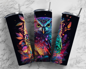 Colourful Owl - 20oz Tumbler