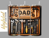 Dad - Wooden tool box with tools - 20oz Tumbler