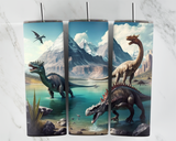 Dinosaurs in water - 20oz Tumbler