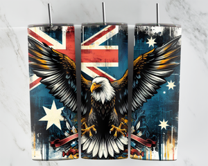 Eagle with Australian Flag - 20oz Tumbler