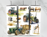 Farm Life  - Water Colour - Design 2 - 20oz Tumbler