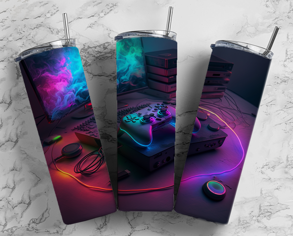 Gamer console - Neon - 20oz Tumbler