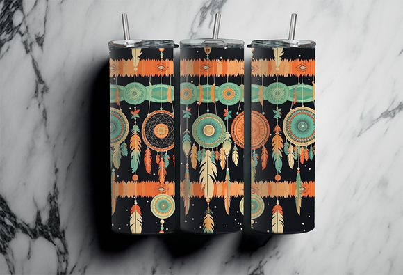 Groovy Retro Boho Dreamcatchers - 20oz Tumbler