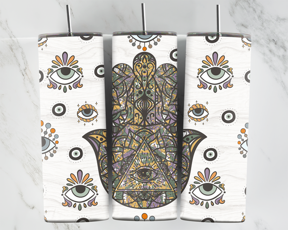 Hamsa Hand - Evil eye - 20oz Tumbler