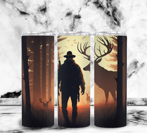 Hunting Deer - Design 2 - 20oz Tumbler