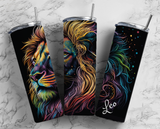 Leo - Zodiac Sign - Rainbow Lion - 20oz Tumbler