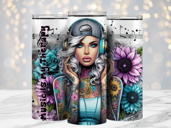 Music Is My Therapy - 20oz Tumbler