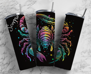 Scorpio - Zodiac Sign - Rainbow - 20oz Tumbler