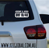 Custom UHF Sticker - UHF 18/40