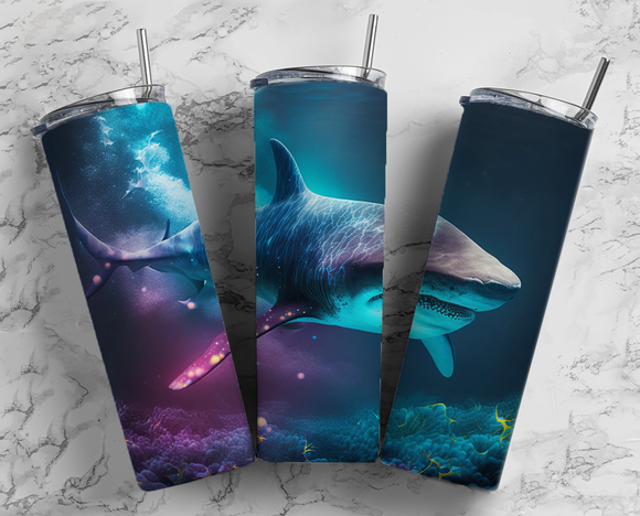 Shark on reef - 20oz Tumbler