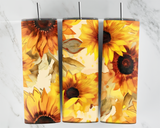 Sunflowers - Water Colour - 20oz Tumbler