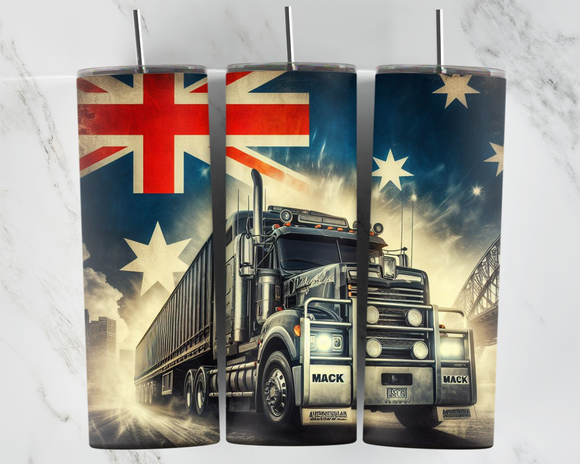 Truck with Australian Flag - 20oz Tumbler