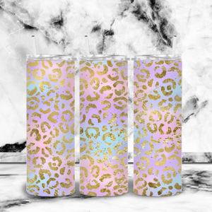 Unicorn Leopard Print Gold - 20oz Tumbler