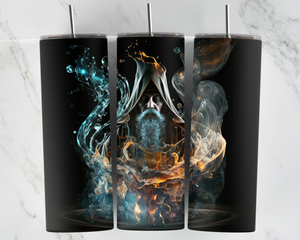 Wizard - Elemental - Fire and Water - 20oz Tumbler