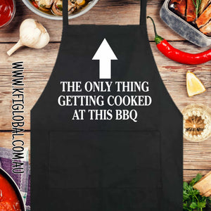 The only thing getting cooked at this BBQ design on Apron with a pocket
