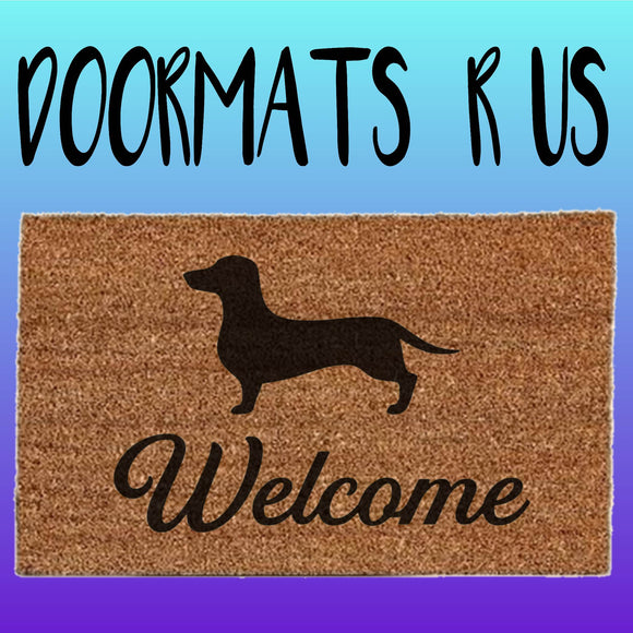 Sausage Dog Welcome Doormat - Doormats R Us