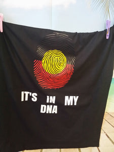 Koori DNA Tee - Aboriginal flag