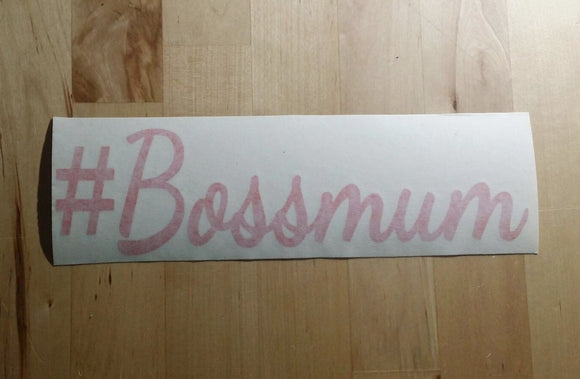 #Bossmum Sticker - RED ONLY