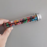 Personalised Clear Plastic Test Tube