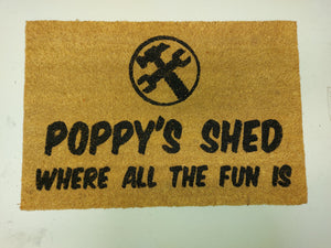 Poppy's Shed Doormat - Doormats R Us