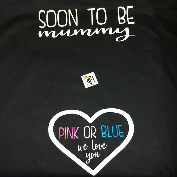 Soon to be mummy Design - gender reveal