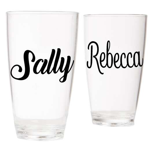 Personalised Clear Tumbler