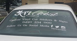 Custom Business Car Window Advertising Sticker