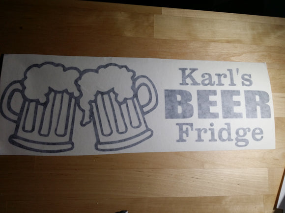 Beer Fridge Sticker