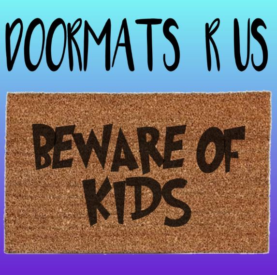 Beware of Kids Doormat - Doormats R Us