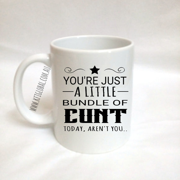 You're just a little bundle of cunt Mug Design