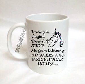 My balls are bigger than yours Mug Design