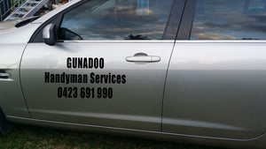 Custom Business Car door Advertising Sticker