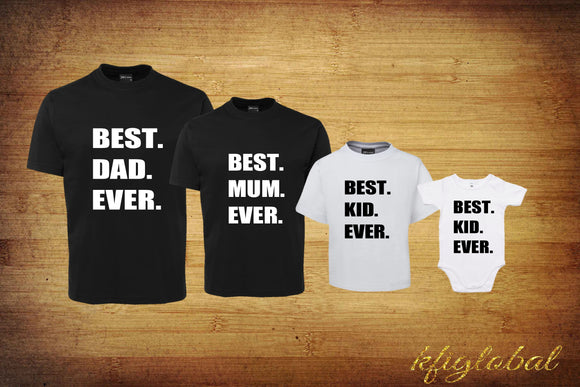 The Best Family Shirt Set