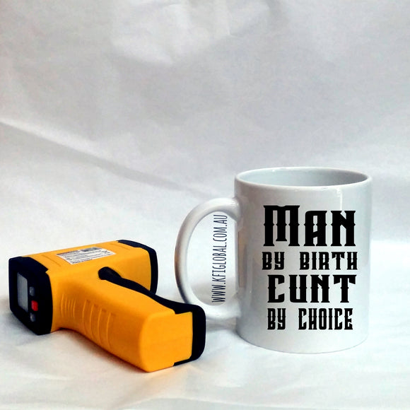 Man By Birth Design Mug