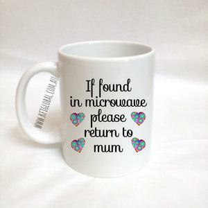 If found in microwave Mug Design