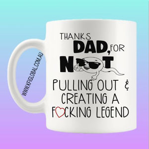 Thanks dad Mug Design