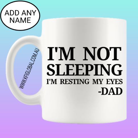 I'm not sleeping Mug Design