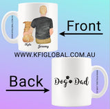 Personalised Pet and friend Design Mug - with male - pet dad