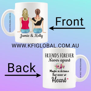 Personalised Friends Forever Design Mug
