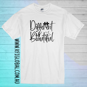 Different is Beautiful design - All ages - Autism Awareness