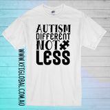 Autism Different Not Less design - All ages - Autism Awareness