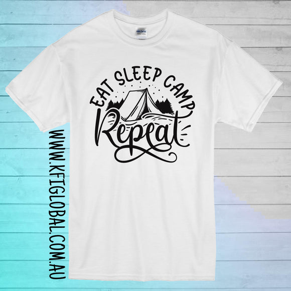 Eat Sleep Camp Repeat design - All ages