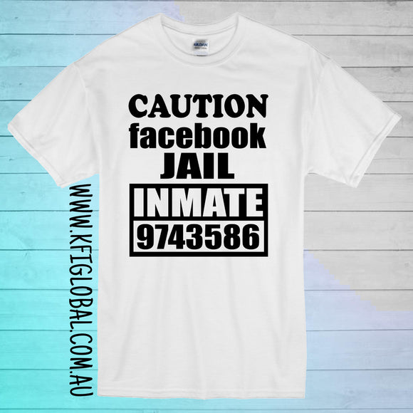 Caution Facebook Jail inmate Design